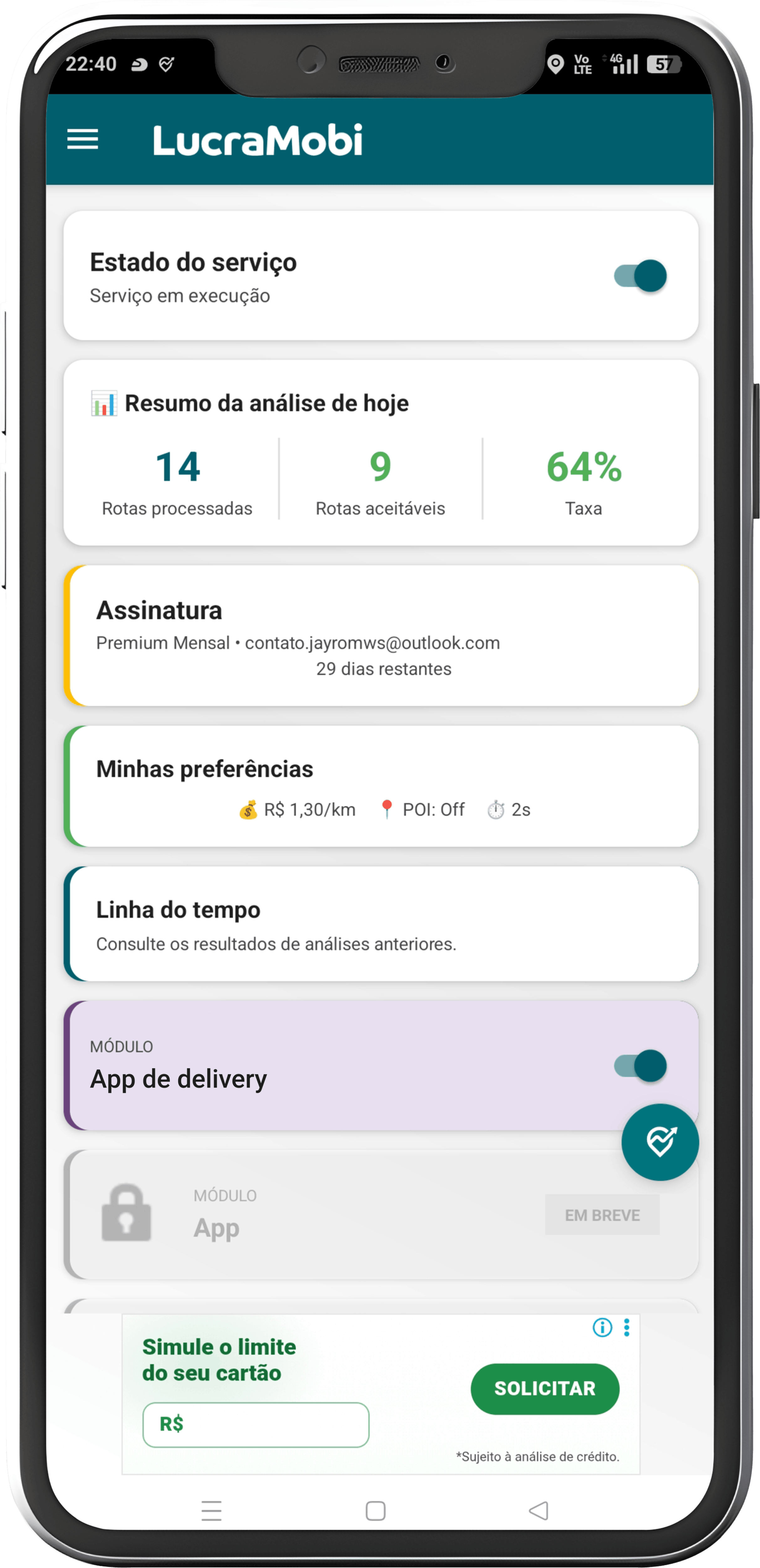 LucraMobi App Screenshot